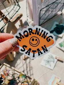 Morning Satan Sticker